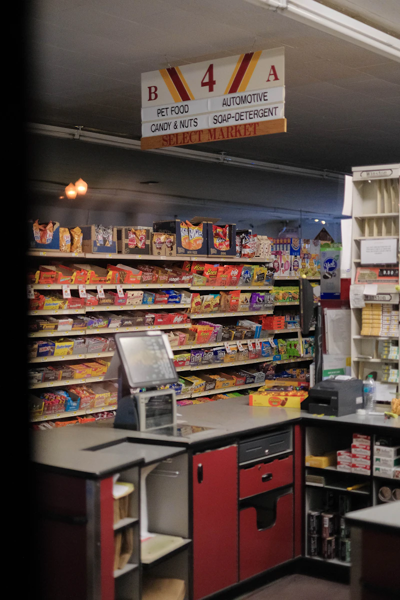 Convenience store interior