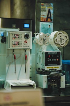 A machine that is sitting on a table