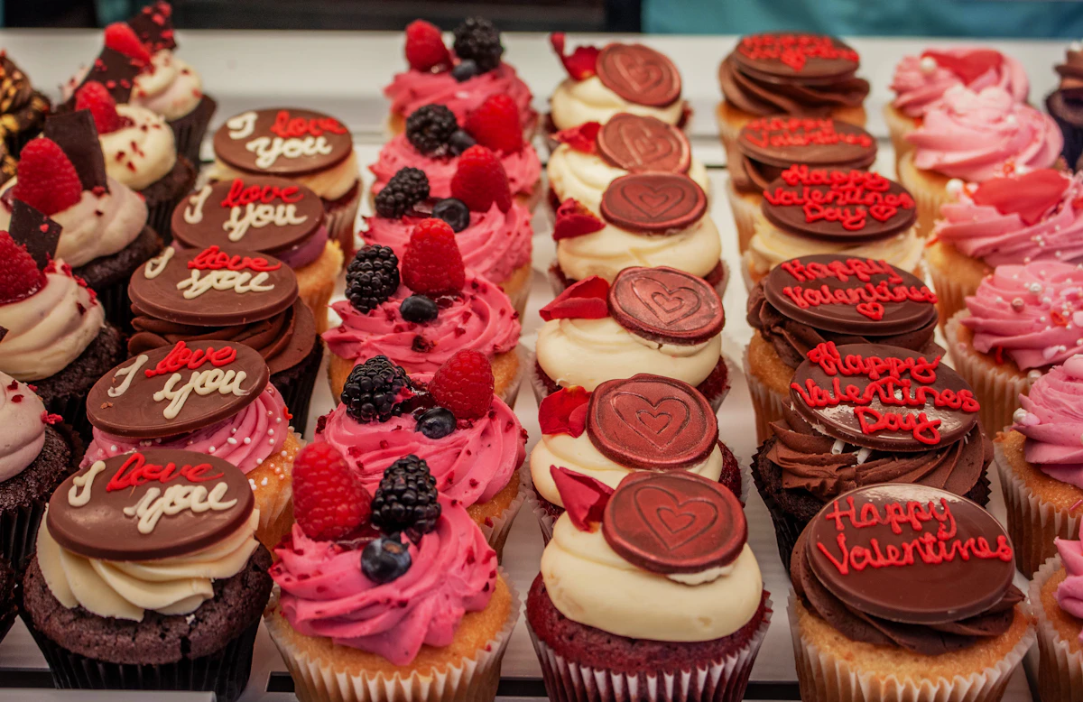 Cupcakes arranged on a table for gifting and special occasions