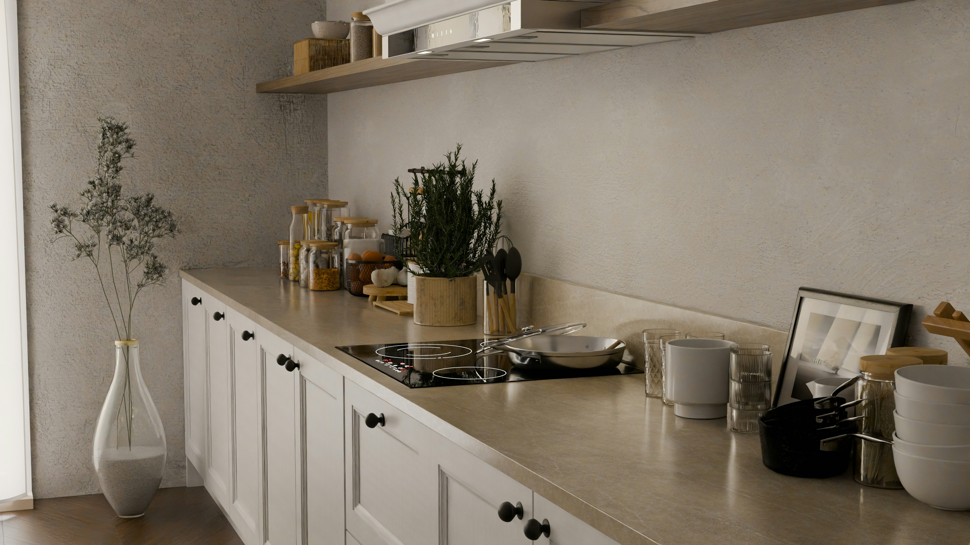 shaker white kitchen - custom built kitchen