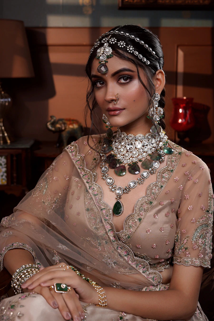 Zevar Temple Bridal Set
