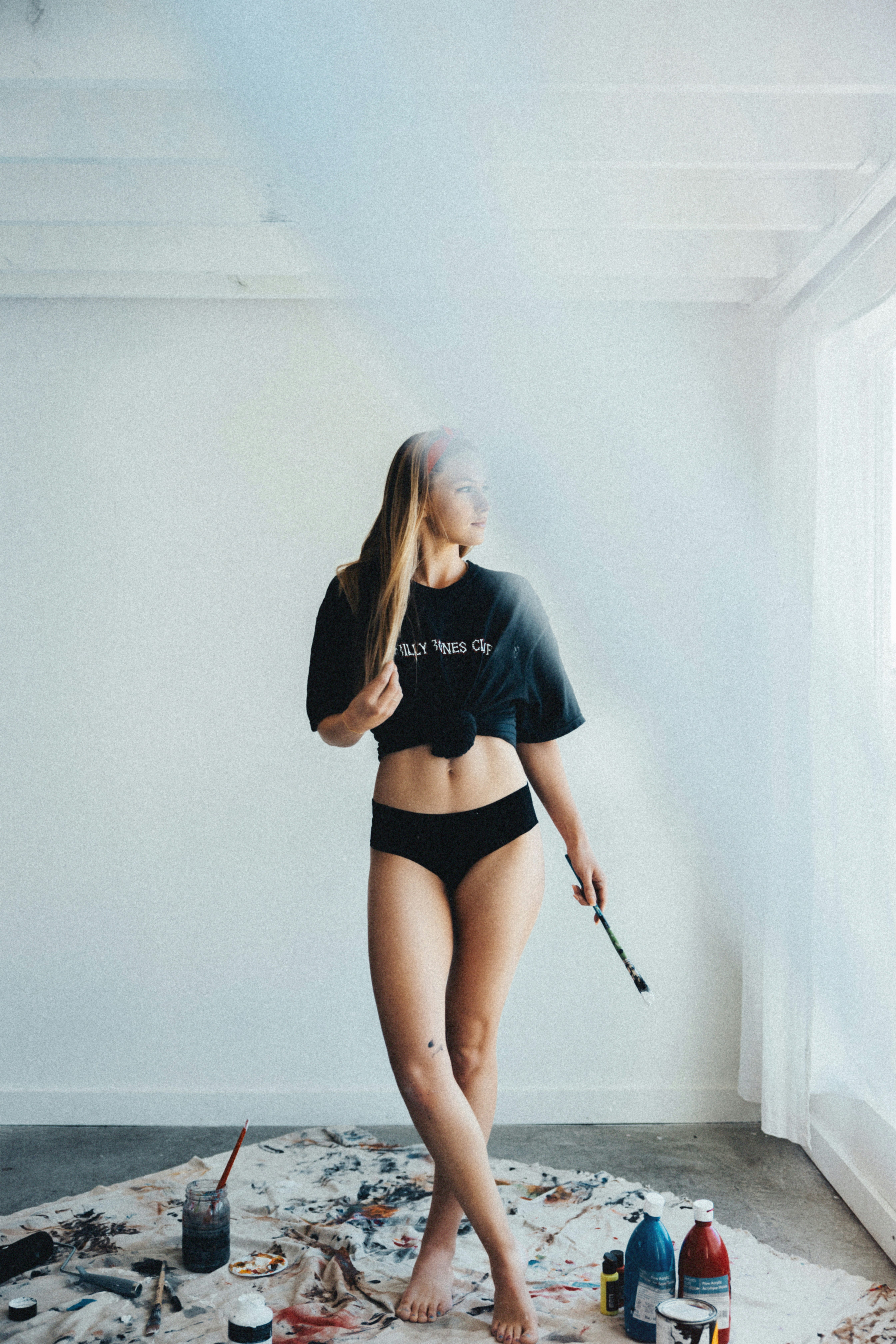 Shih Tzu being groomed