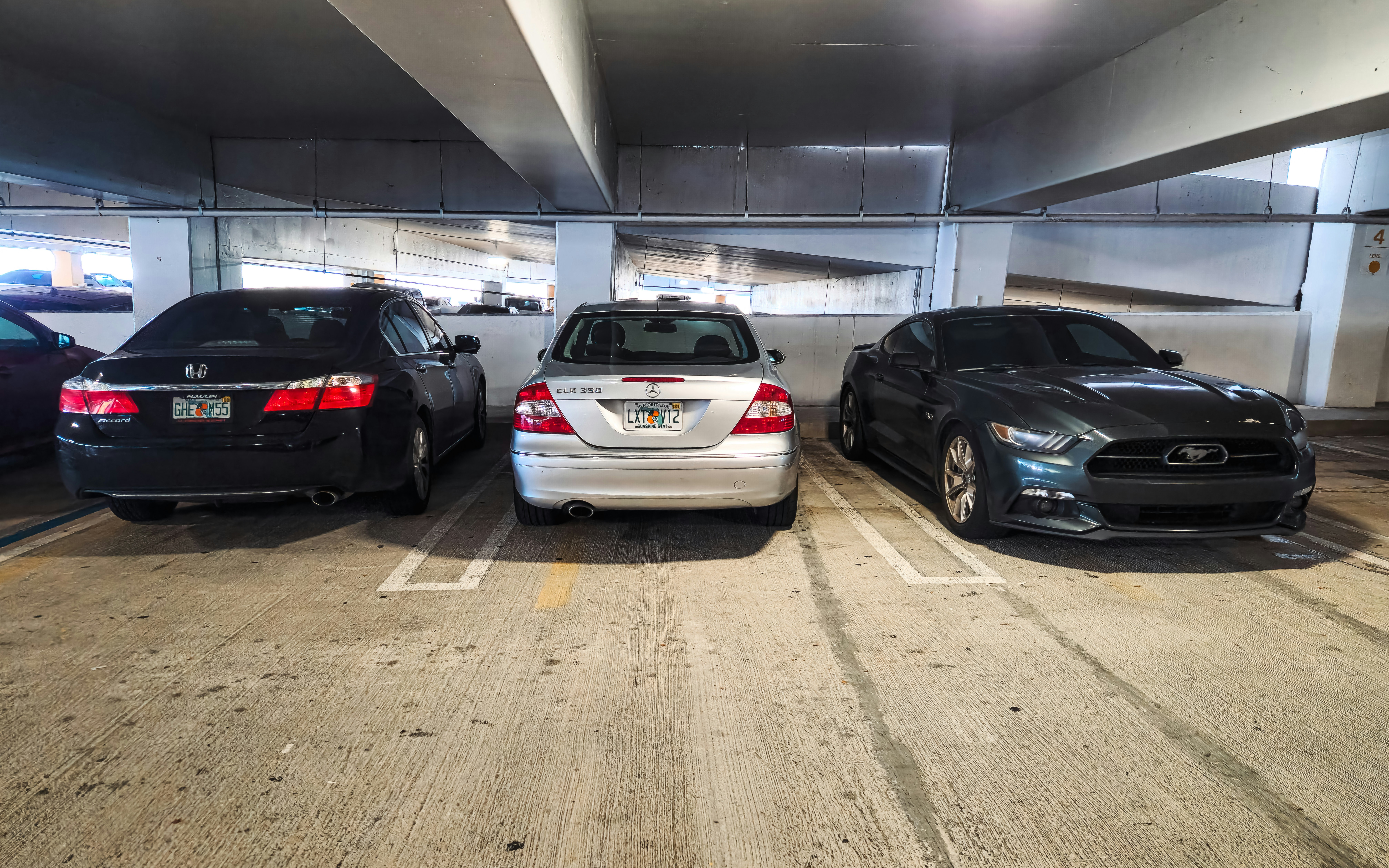A parking lot in Miami Beach