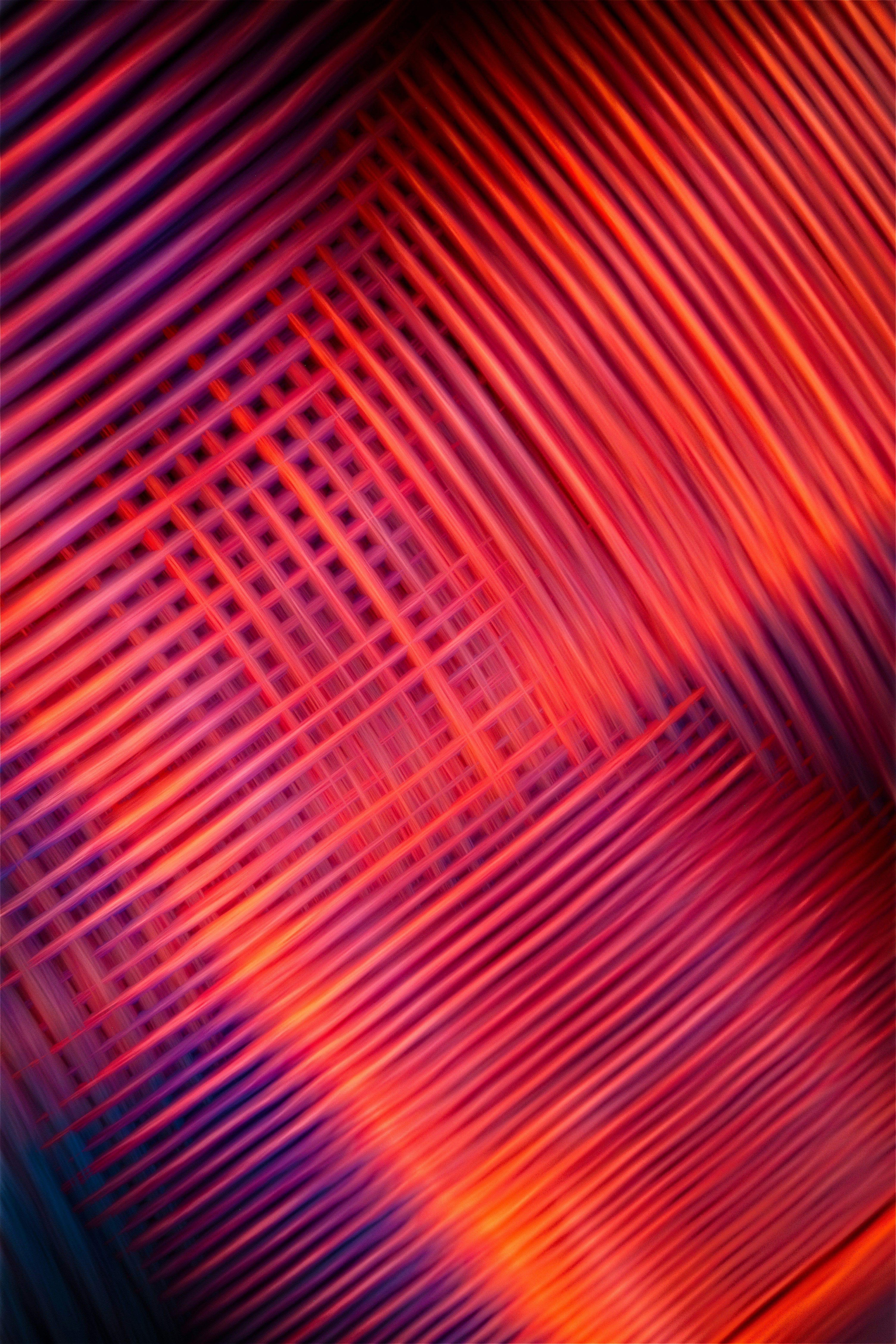 A blurry image of a red and blue background