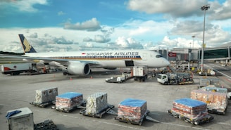 A large jetliner sitting on top of an airport tarmac