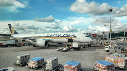 A large jetliner sitting on top of an airport tarmac