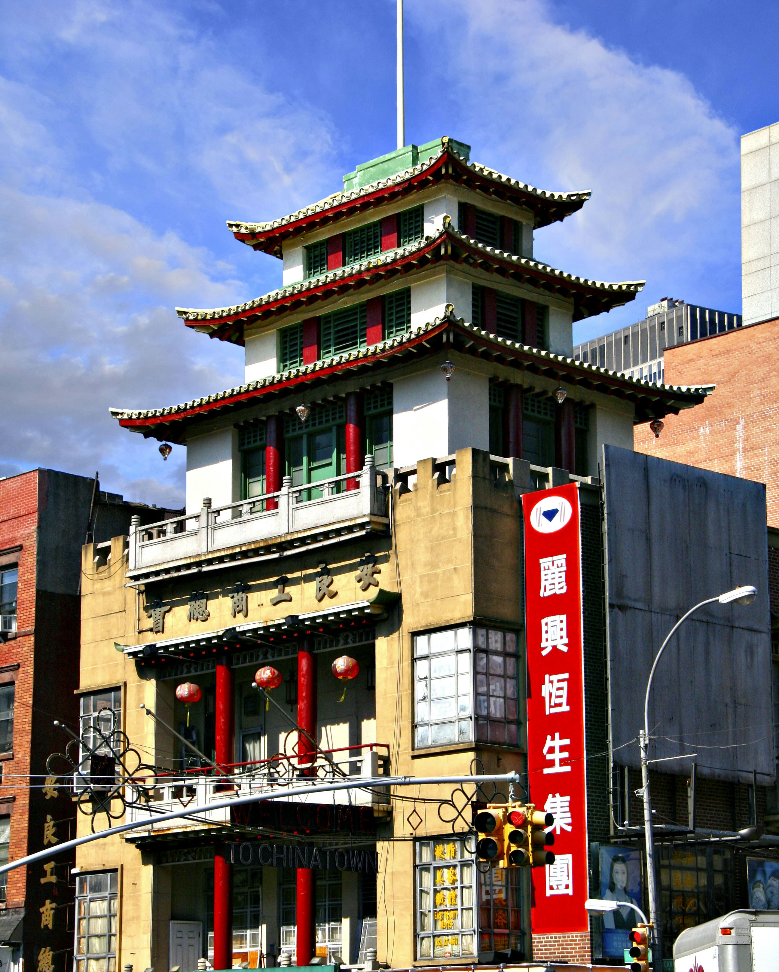 Hybrid car on a city road