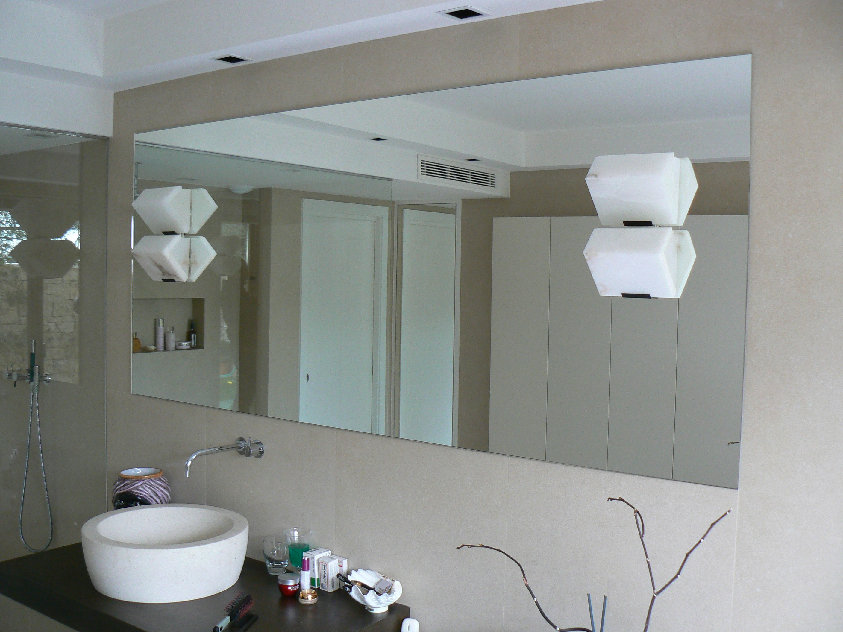 frameless mirror