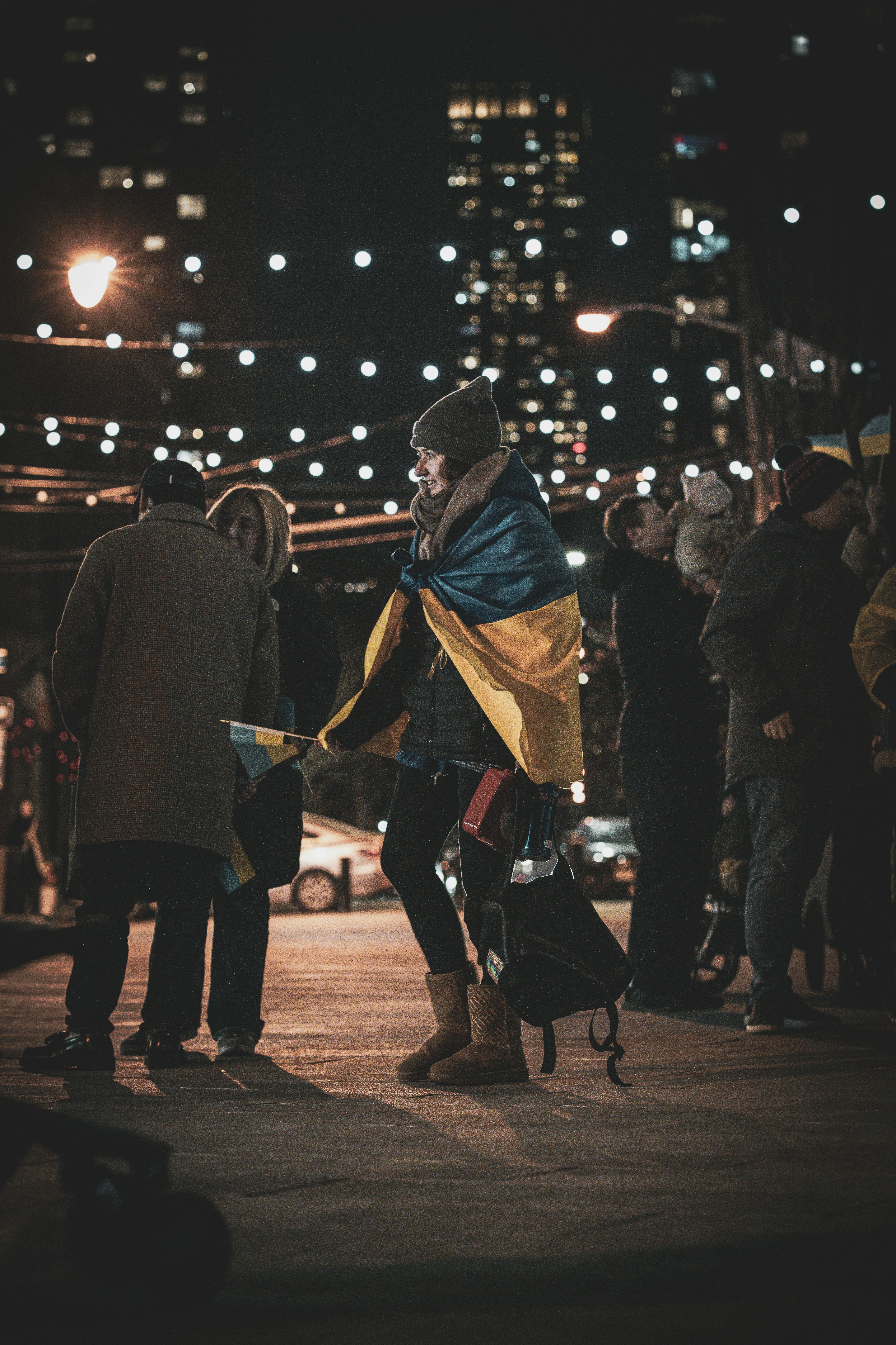 A group of people standing next to each other