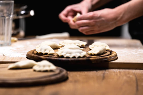 Handgemachte Pierogi