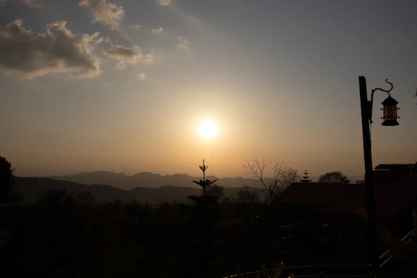 Bir Valley sunset mountains