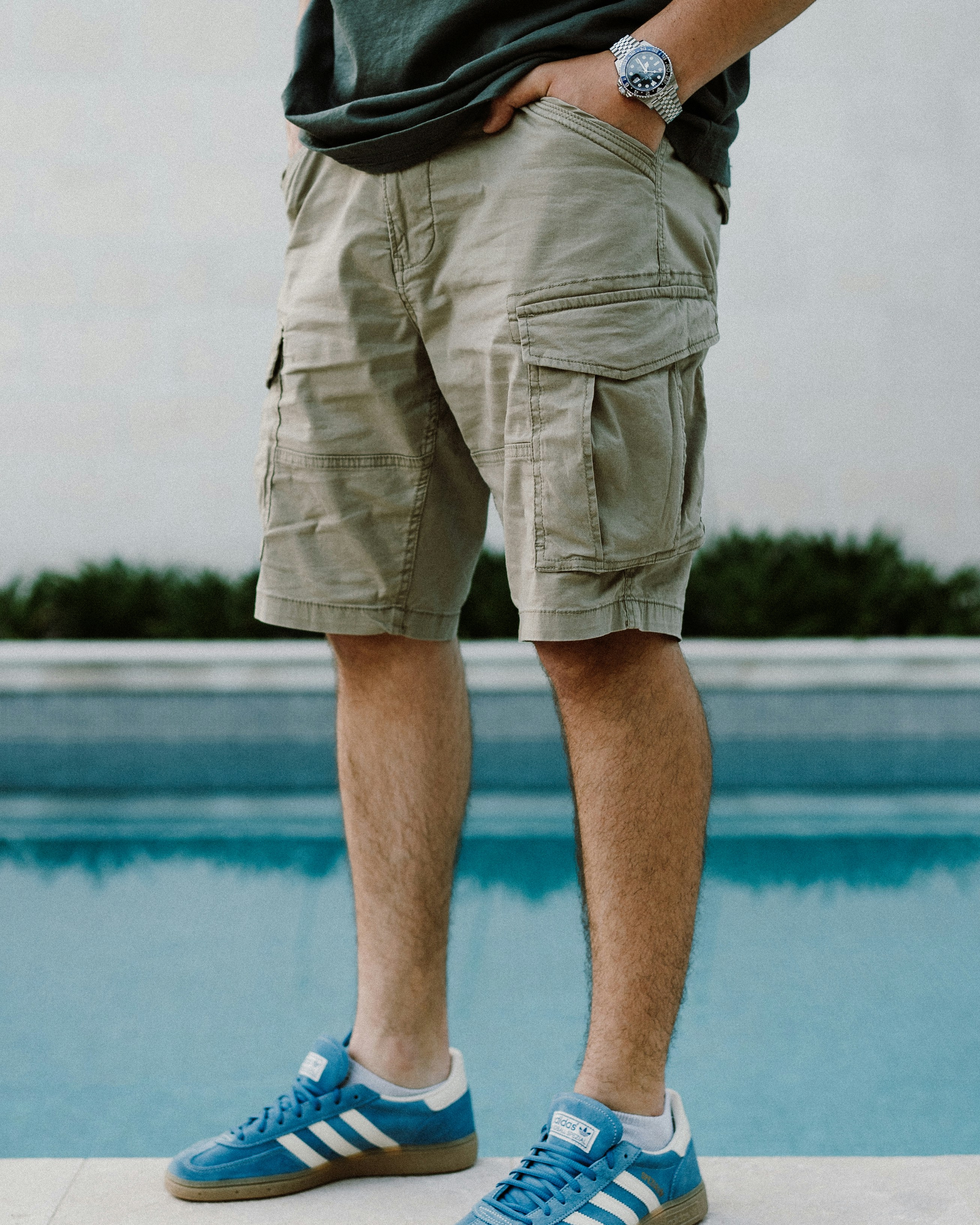 Short corredor de nylon ligero con malla Blanco