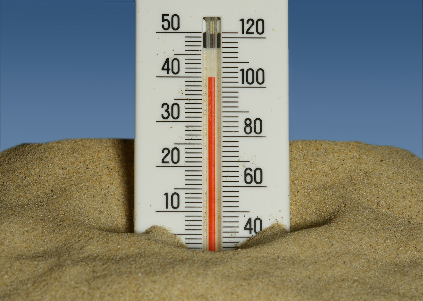 A hot, sun-drenched summer scene — where heat exhaustion sets in.