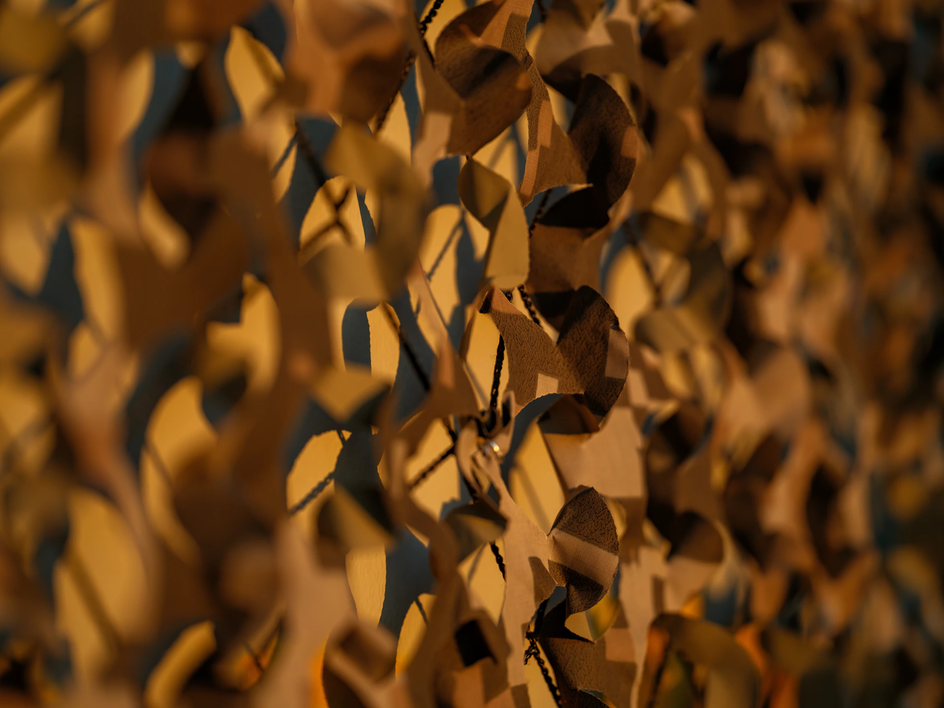 A close up of a wall with a bunch of leaves on it