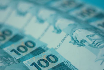 A close up of a bunch of money