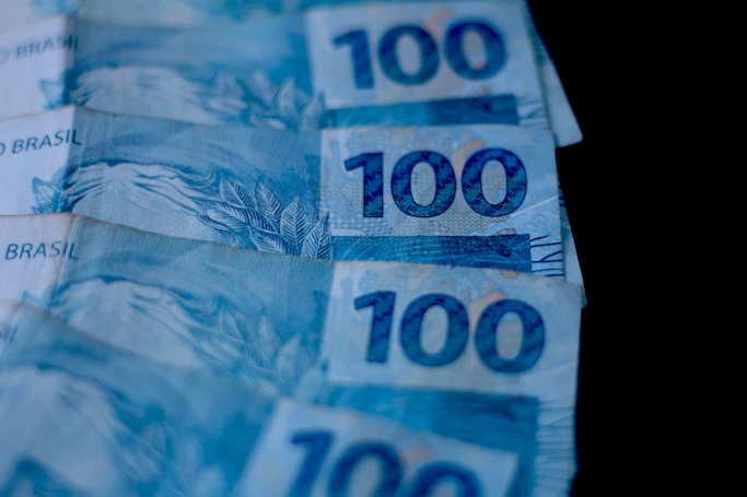 A close up of a bunch of money