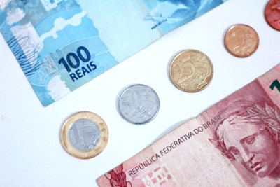 A bunch of money sitting on top of a table