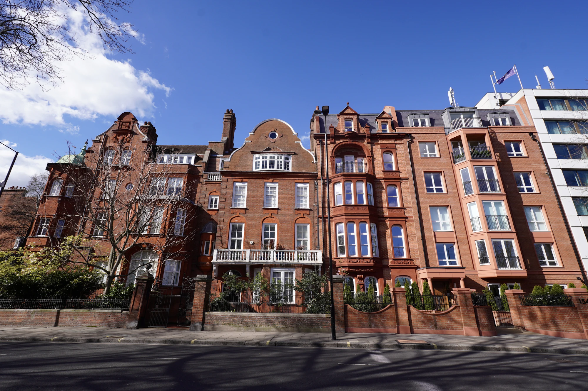 Row of London terraced houses