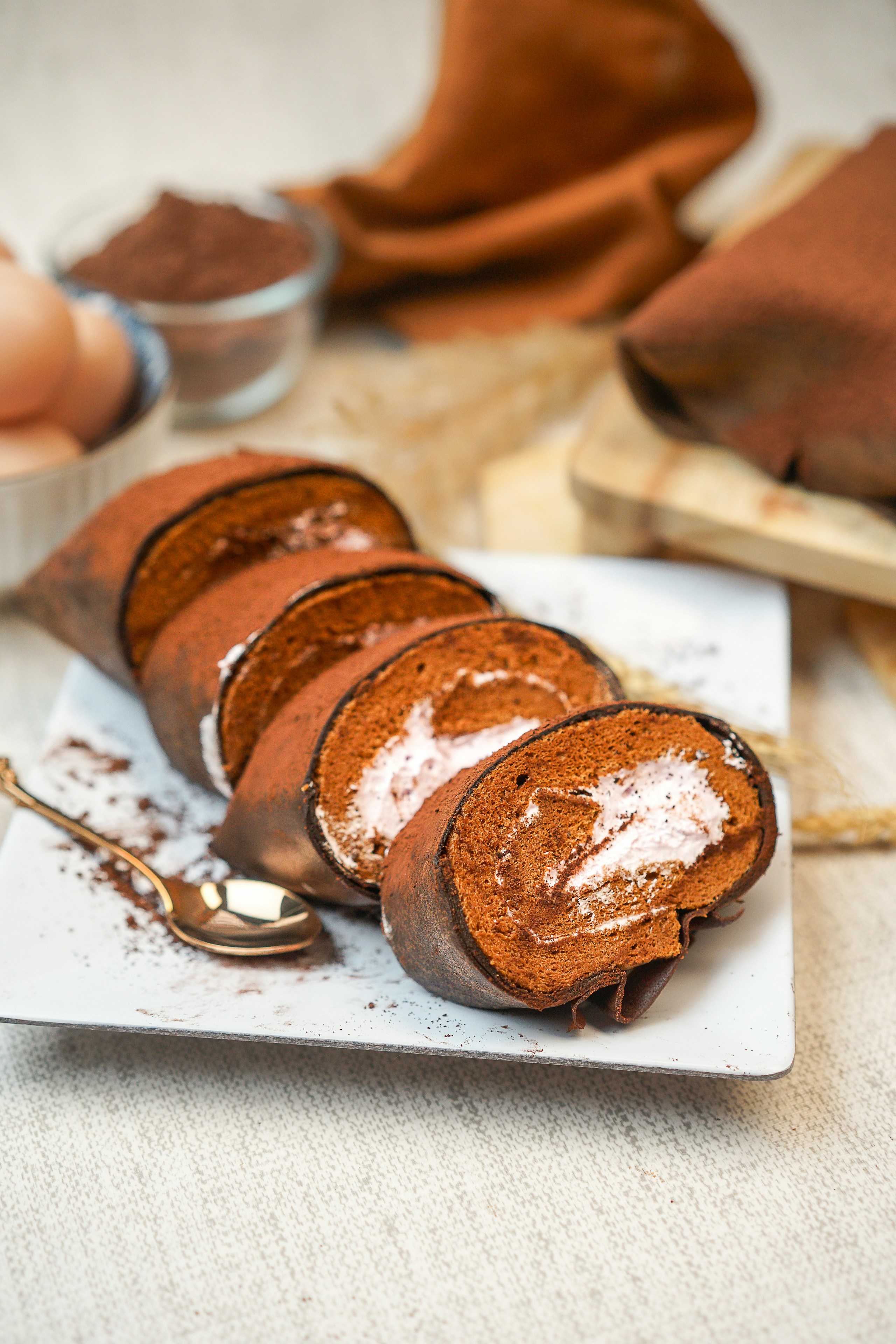 A white plate topped with slices of bread