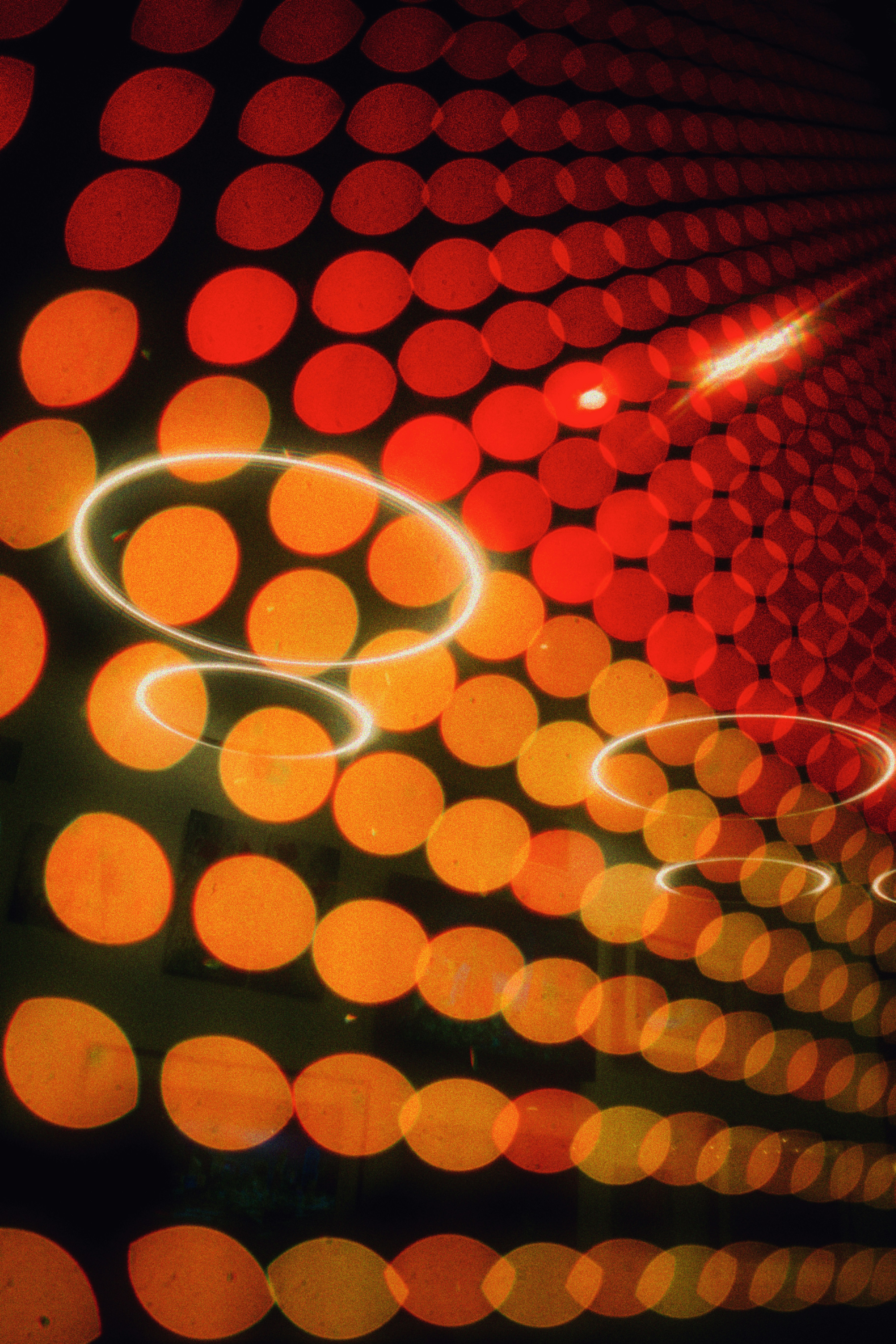 A blurry photo of a red and yellow light photo – Free Pattern Image on ...