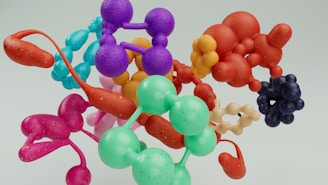 A vase filled with lots of different colored balloons