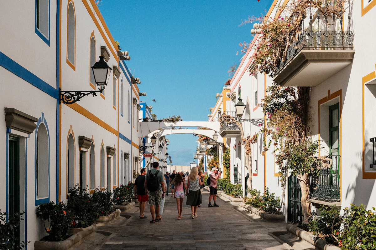 Harbour and waterfront in the Canary Islands