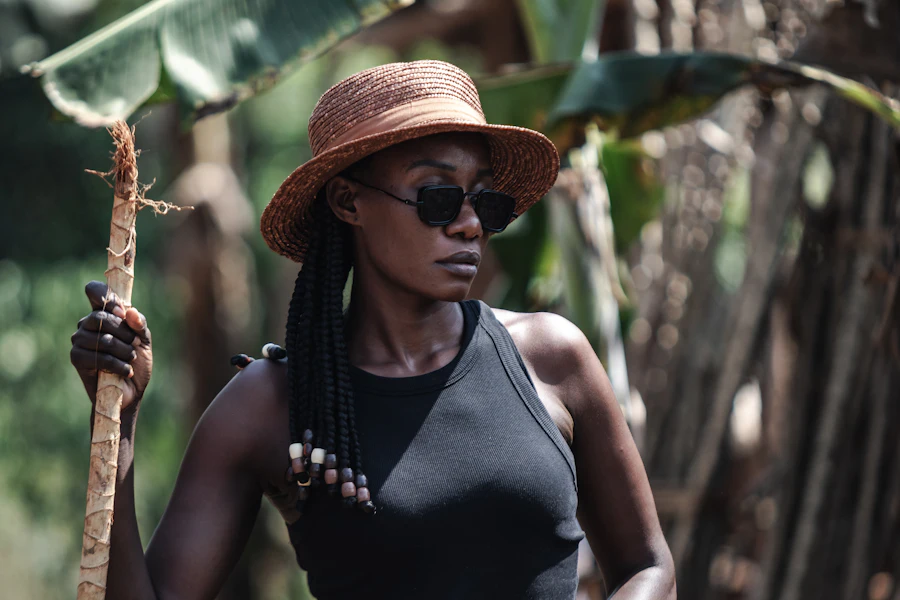 Productrice de café dans une plantation