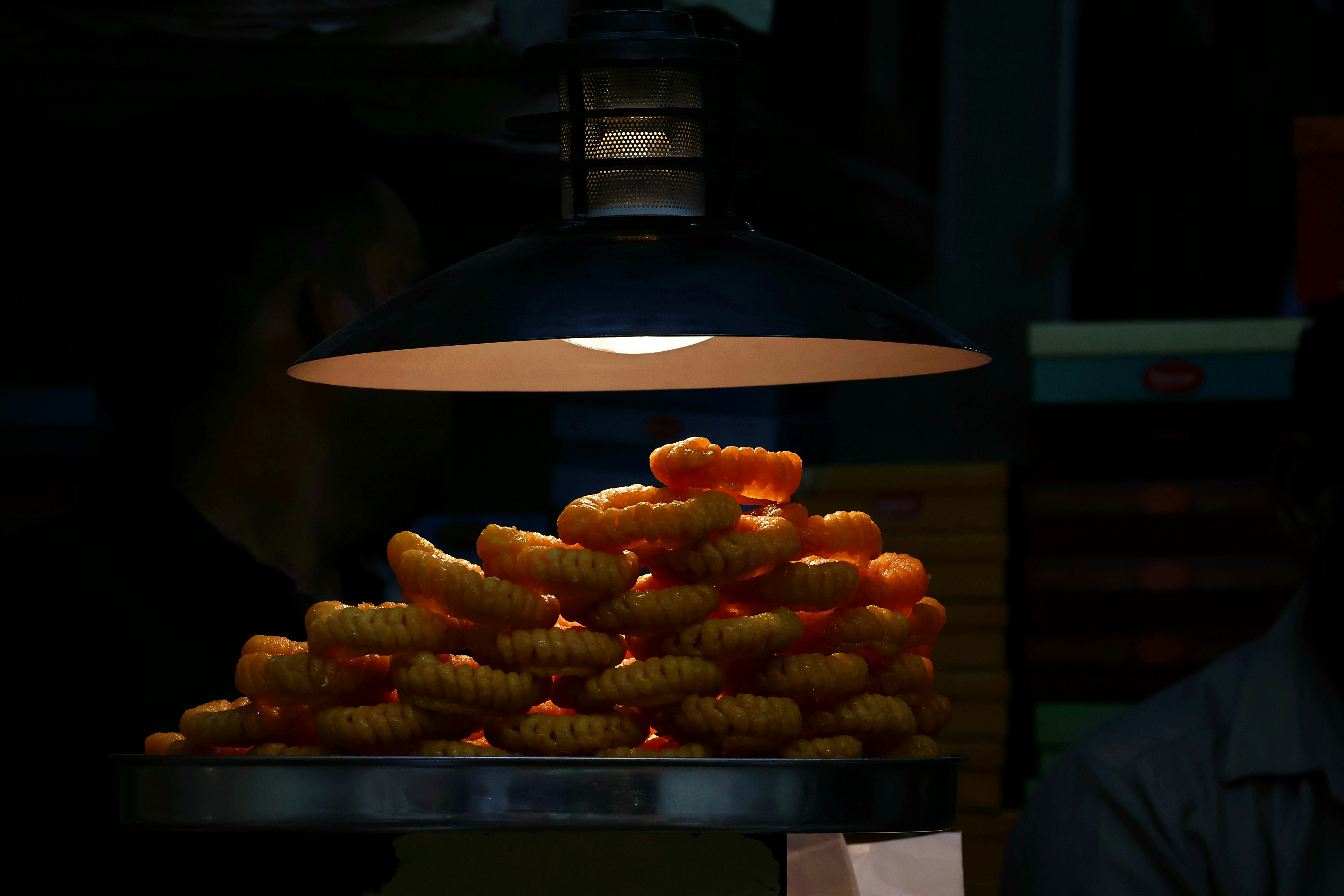 Man enjoying Delhi street food