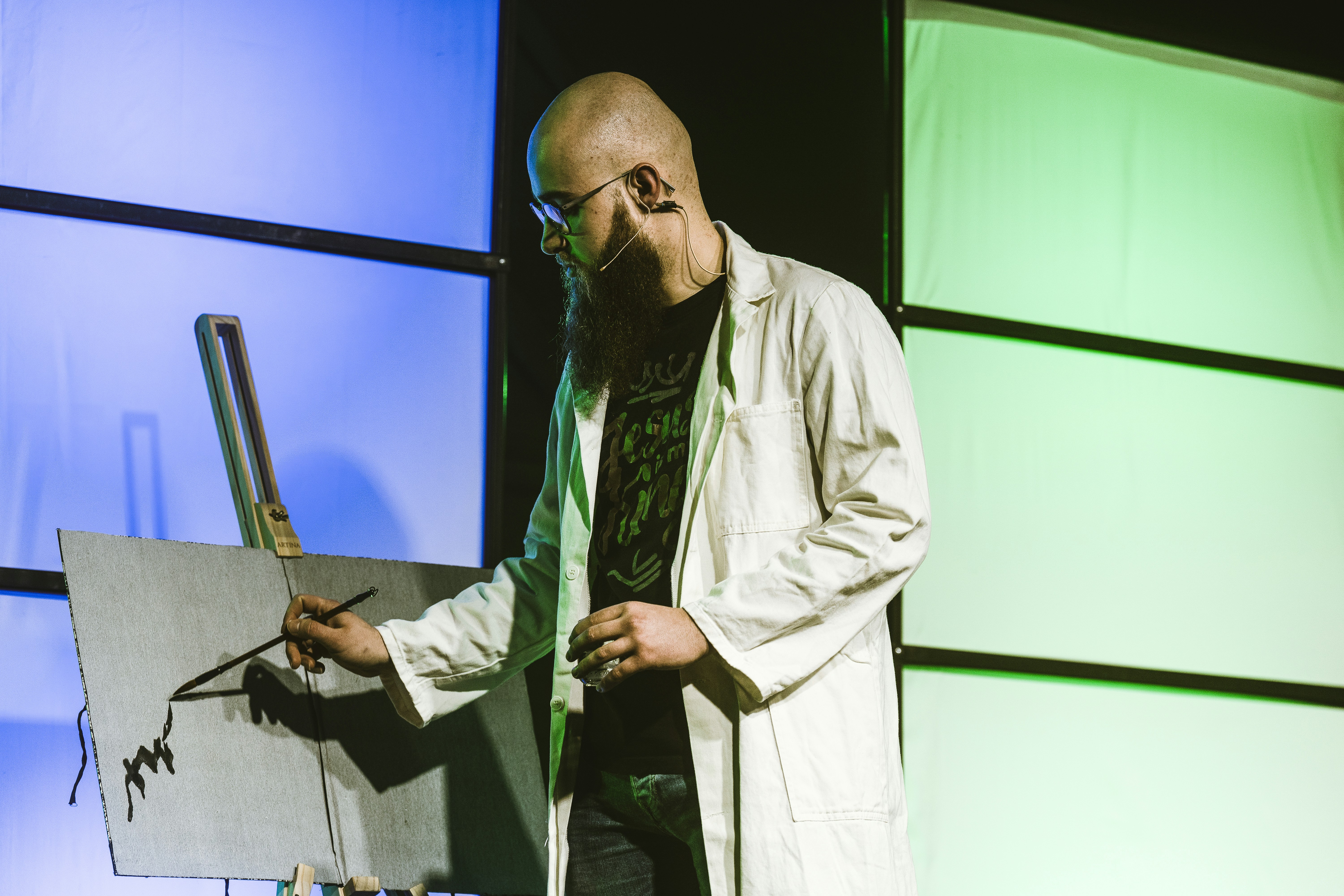 a medical professional using advanced AI-powered diagnostic tools