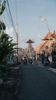 A road in a balinese village.