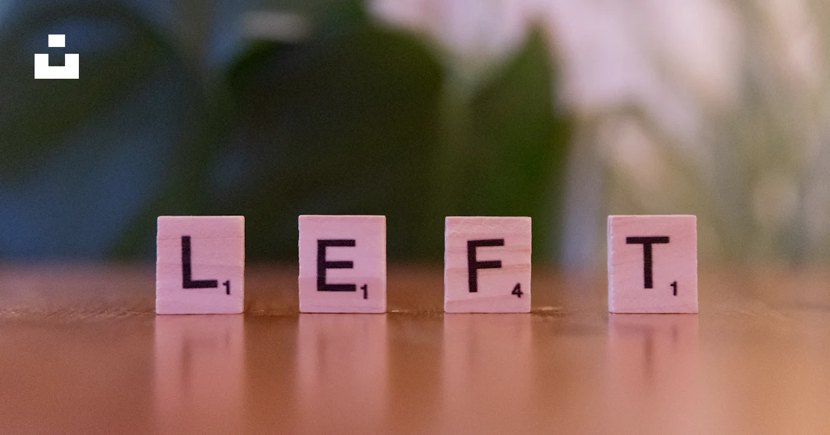 A wooden block spelling the word left on a table photo – Free Text ...
