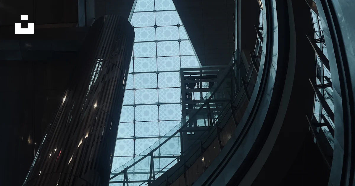 A modern building's architecture with triangle window. photo – Free ...