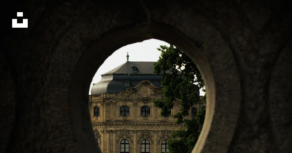 Castle and garden viewed through a keyhole. photo – Free Garden Image ...