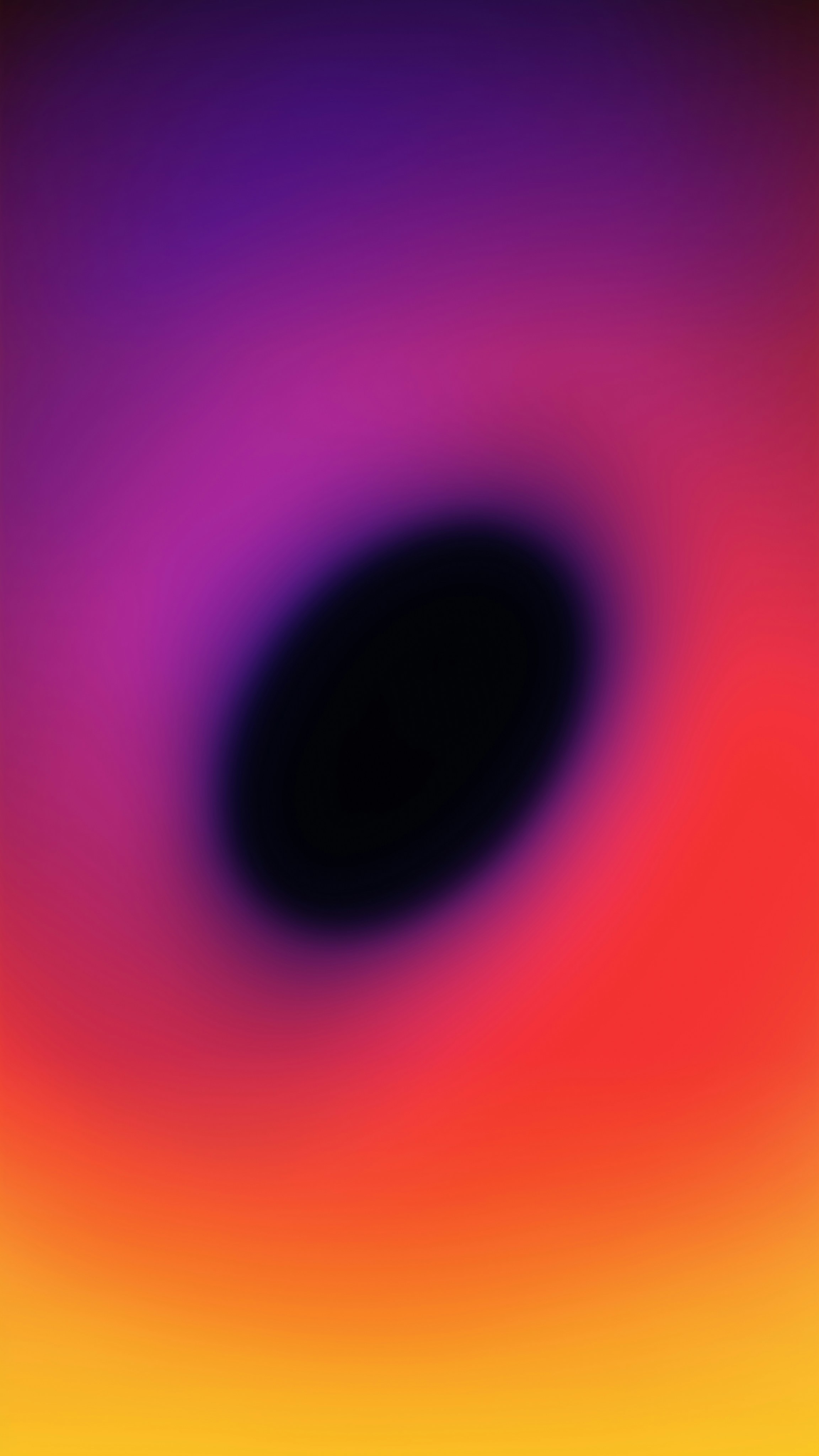 An image of a black hole in the sky