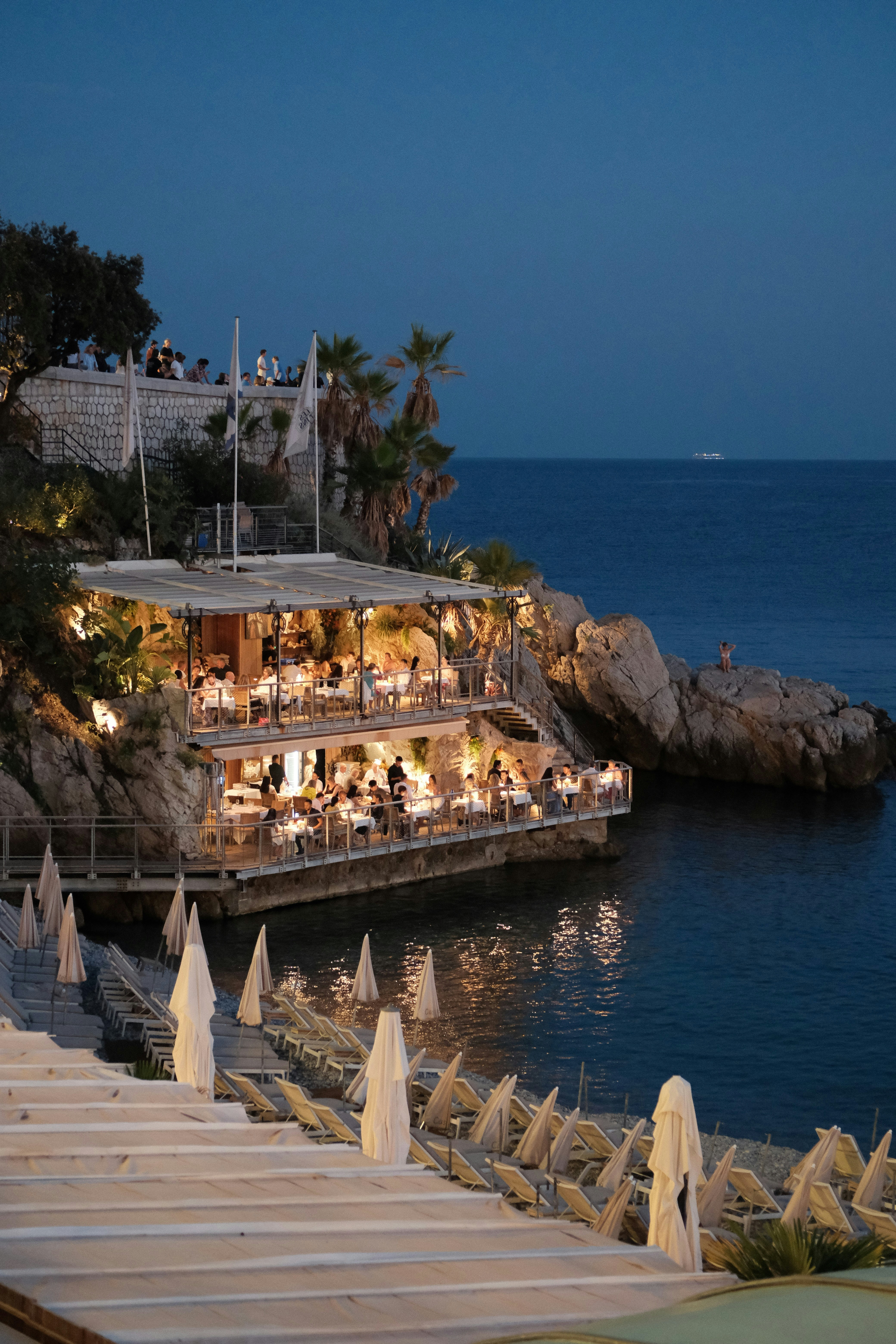 A boat that is sitting in the water