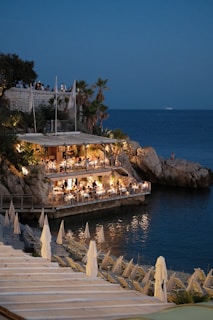 A boat that is sitting in the water