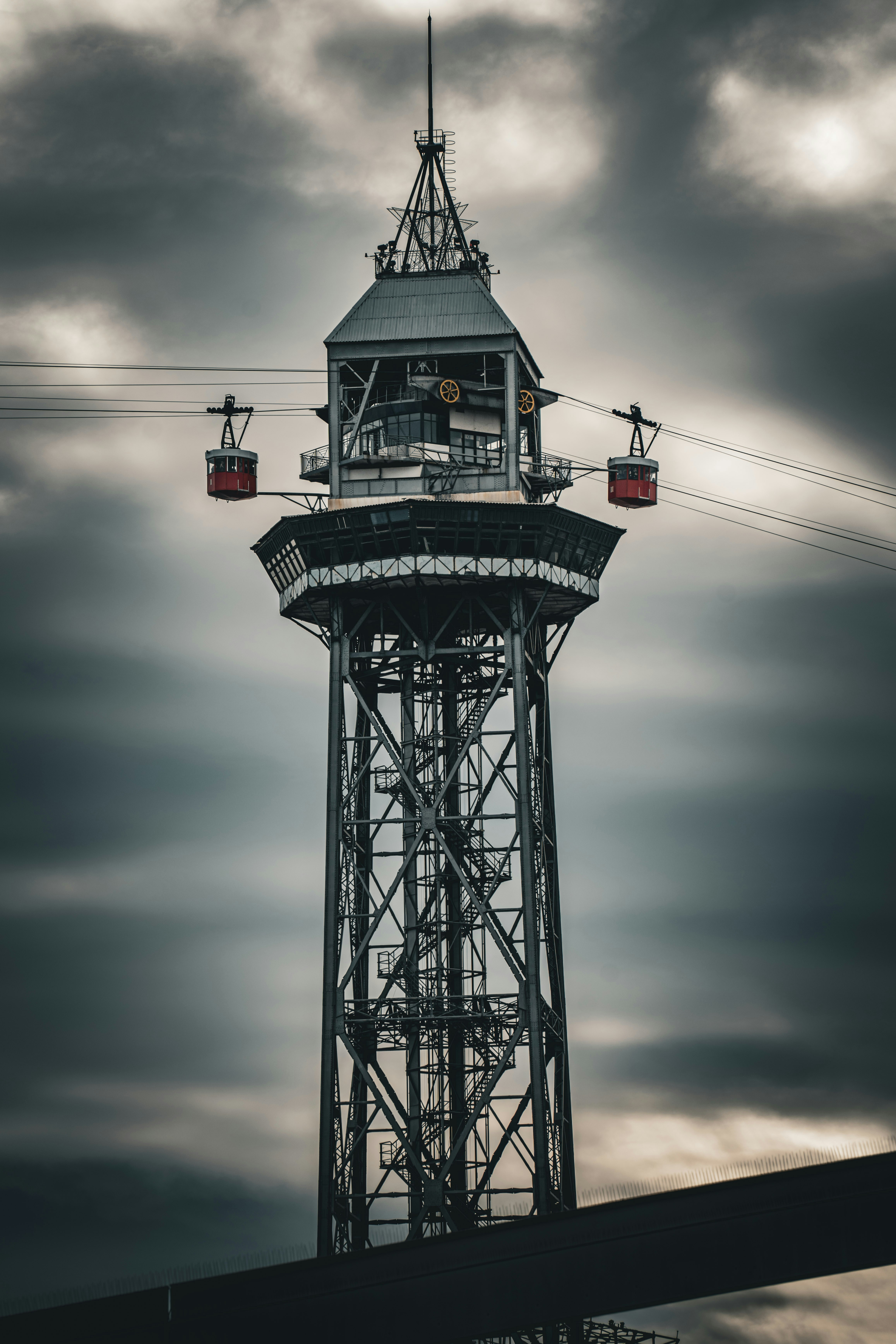 A tall tower with a clock on top of it