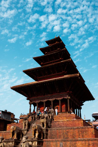 Dattatreya Square Peacock Window ancient temple Bhaktapur Nepal