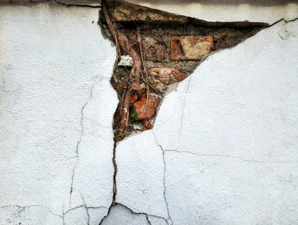 Structural crack — earthquake damage