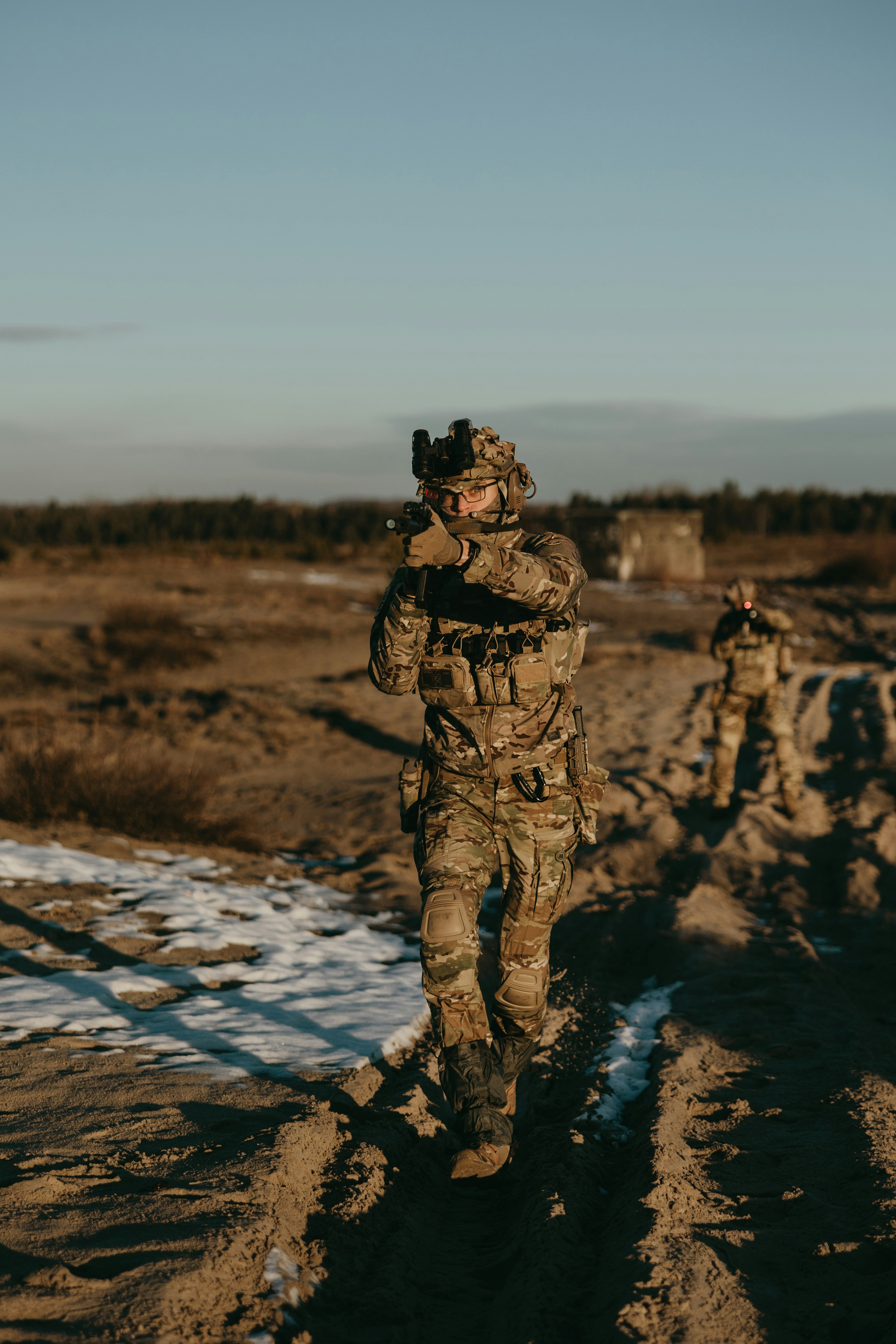 Soldaten sind während der Ausbildung im Einsatz