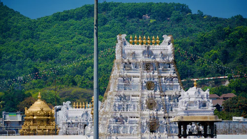 Tirumala Venkateswara (Tirupati Balaji) temple before the Seshachalam hills