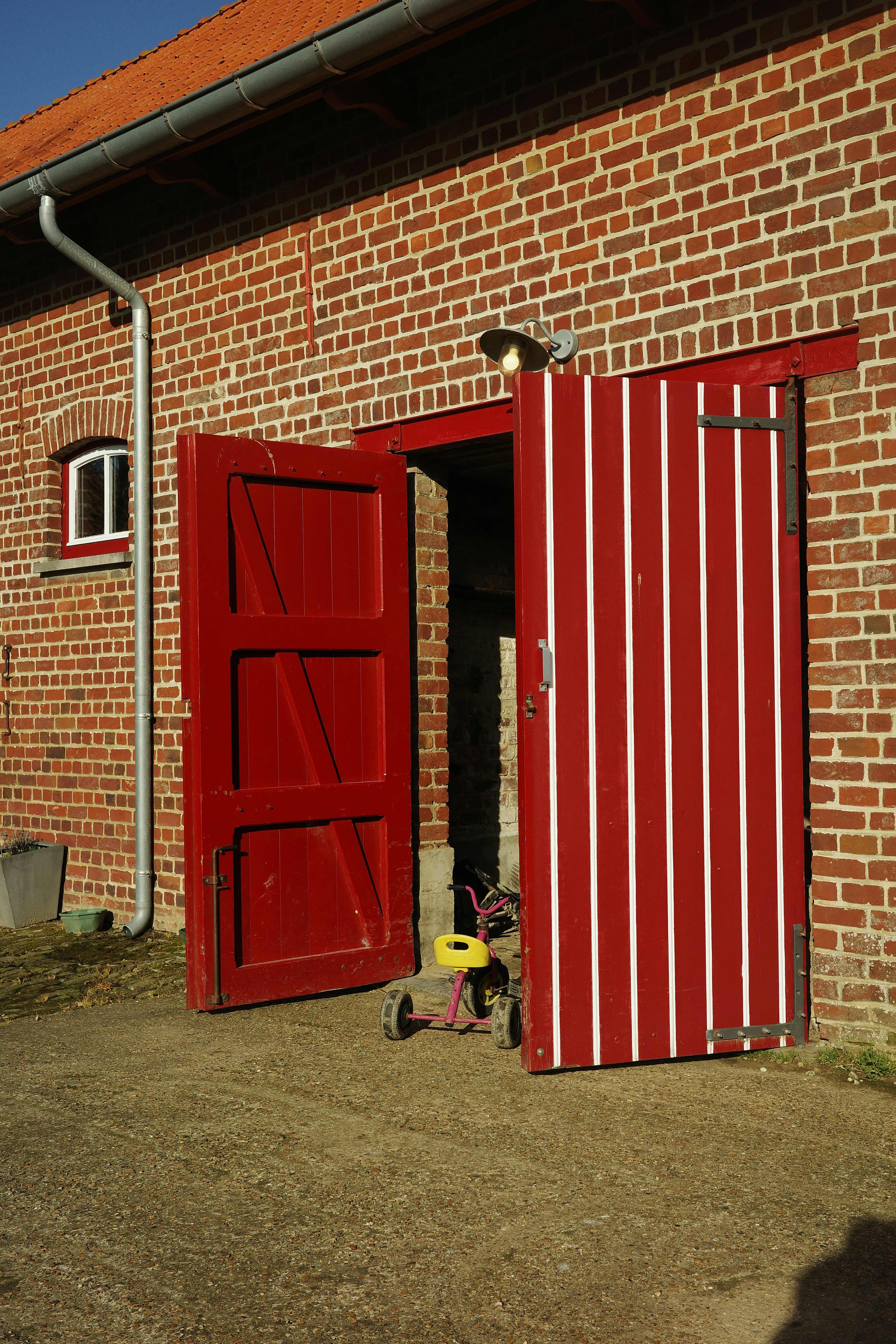 kid bike in a shed