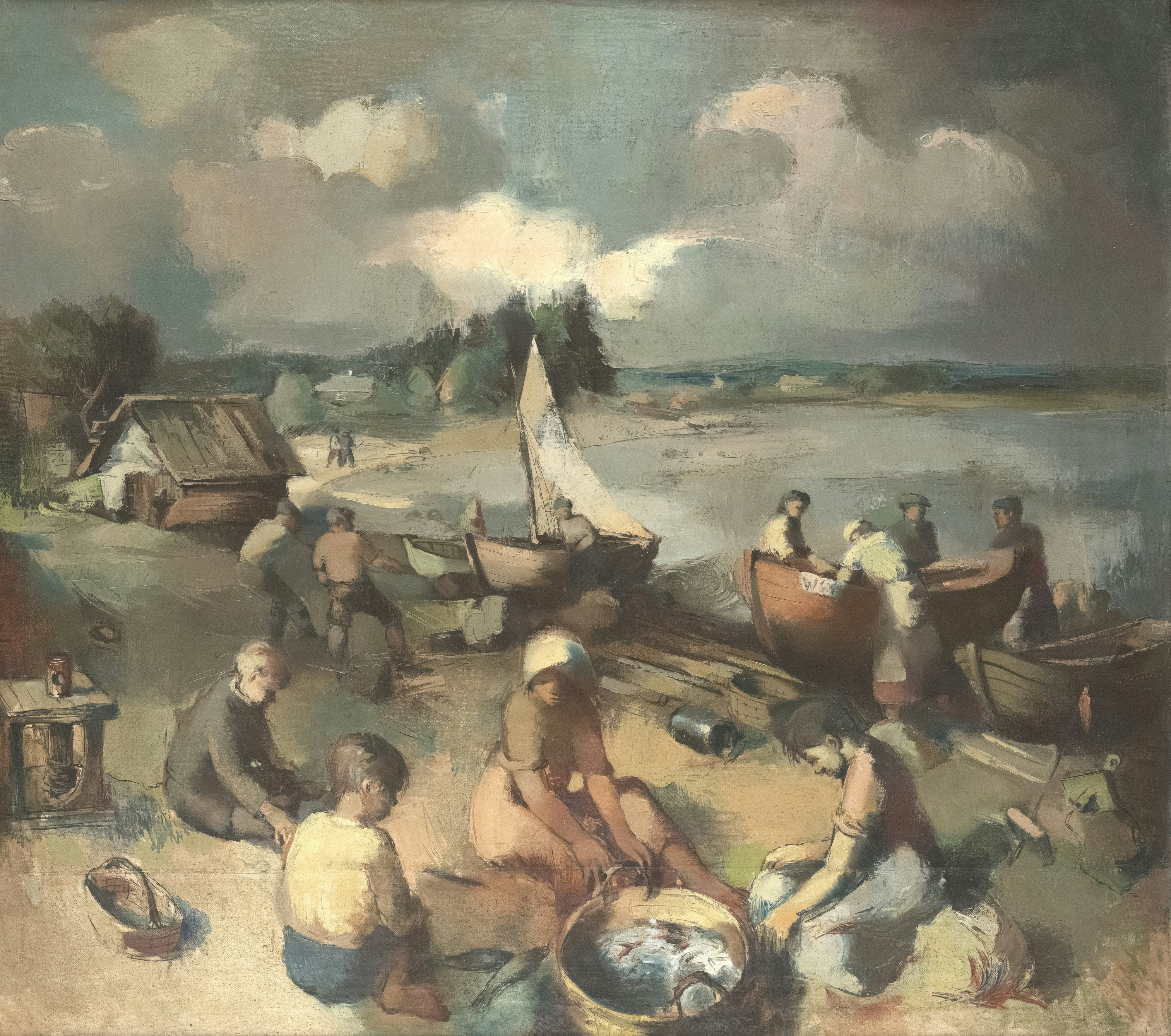 Title: Rannamaastik kaluritega Creator: Uutmaa, Richard (autor) Date: 1935 Providing institution: Tartu Art Museum Aggregator: Estonian e-Repository and Conservation of Collections Providing Country: Estonia CC0 Rannamaastik kaluritega by Uutmaa, Richard (autor) - 1935 - Tartu Art Museum, Estonia - CC0.