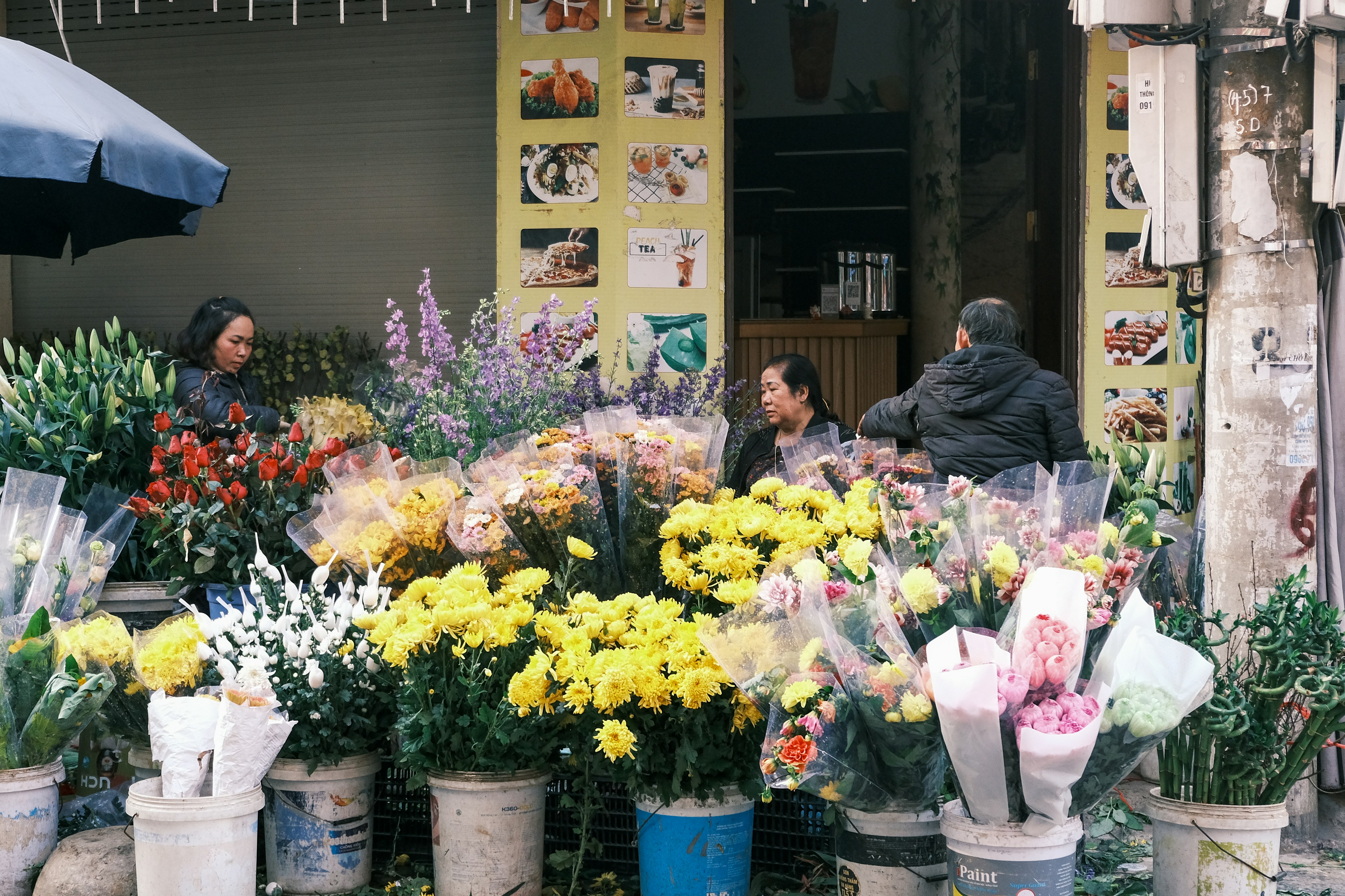 Vibrant flower shop