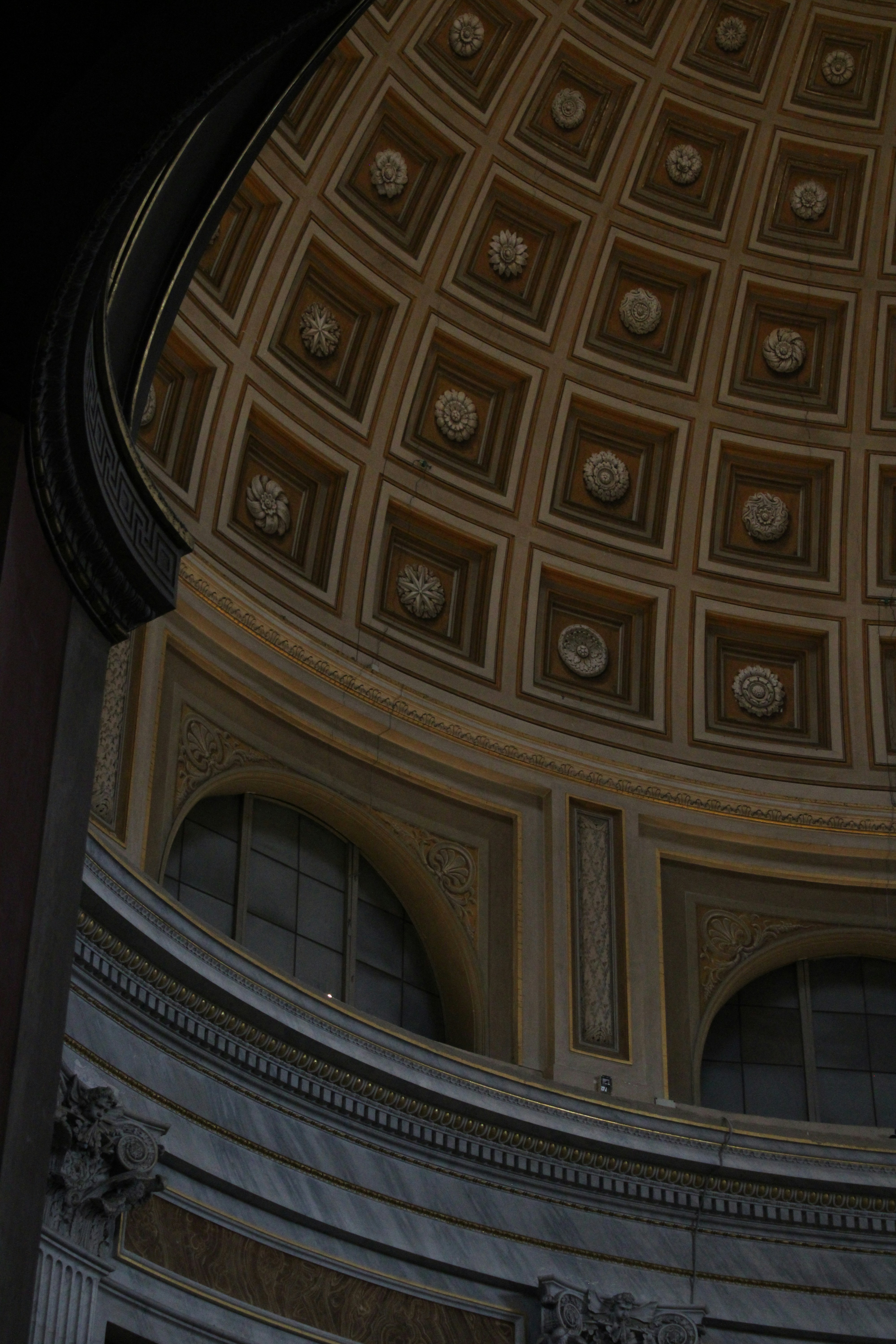 Architectural view of the dome interior.