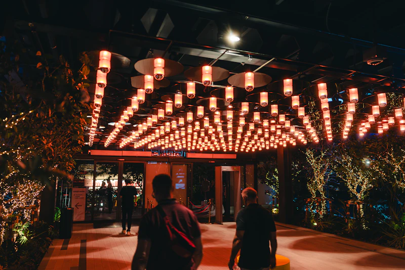 A light and design installation during Bangkok Design Week