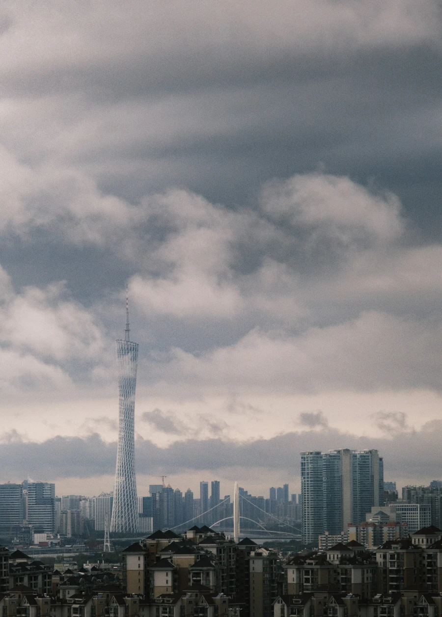 Guangzhou skyline with Canton Tower