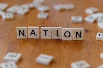 The word "nation" is spelled out.