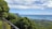 Beautiful view of ocean from the mountains.