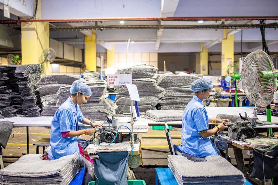 Factory floor in heat